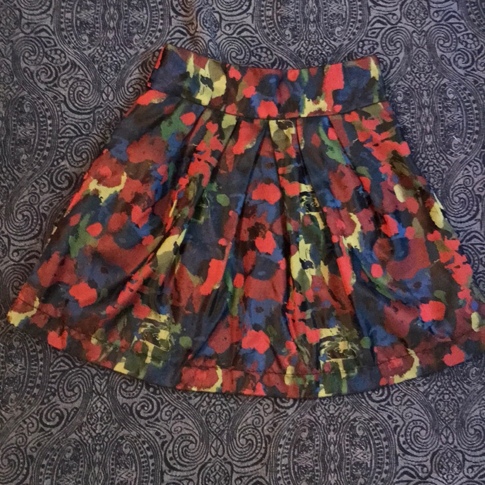 Multi-color high waist skirt